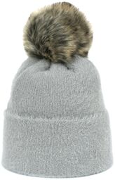 Czapka Soft Fluff Jasno Szara