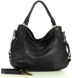 Shopper bag czarny MARCO MAZZINI v136d
