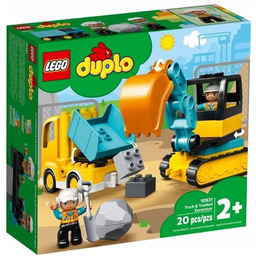 Lego(r) Duplo 10931 Ciężarówka i koparka gąsienicowa