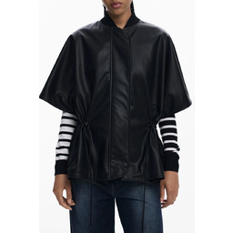 DESIGUAL DAMSKI CZARNY PONCHO