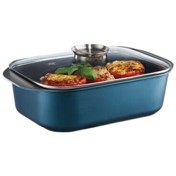 Brytfanna Azzurro z pokrywą z powłoką Qualum Basic