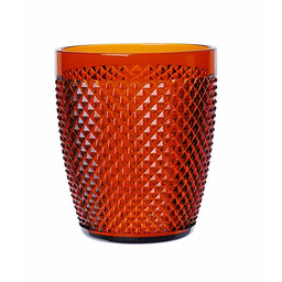 Excelsa Diamond szklanka, tworzywo sztuczne, pomarańczowe