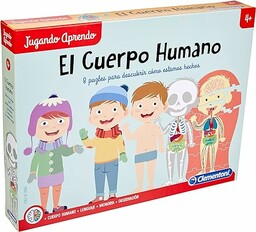 Clementoni 55114.9 Gra edukacyjna ludzkiego ciała, wielokolorowa