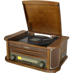 SOUNDMASTER Gramofon NR560 Drewno Manualny, USB, Wbudowane głośniki,