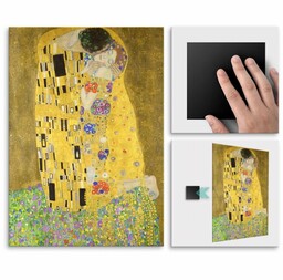 Plakat metalowy Gustav Klimt Pocałunek M