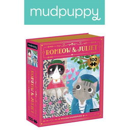 Mudpuppy, puzzle, książka Romeomiau i Julia Kotopowieści, 100