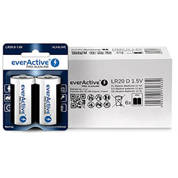Baterie alkaliczne everActive Pro LR20 / D (kartonik)