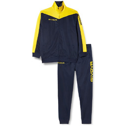 Dres Givova Roma uniseks M niebieski żółty zestaw