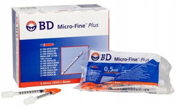 Becton Dickinson Strzykawki insulinowe zespolone z igłą Micro-Fine