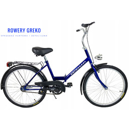 Rower Miejski Uniwersal 24' Składak Niebieski