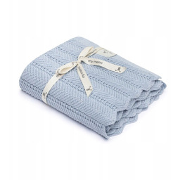 Bambusowy kocyk feather baby blue My Memi