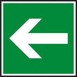 - Znak ewakuacyjny Kierunek drogi ewakuacyjnej