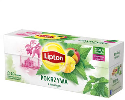 Herbata Lipton ziołowa pokrzywa z mango piramidki 20tb