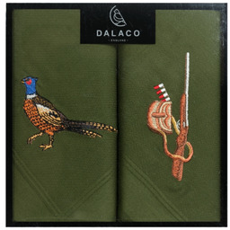 Eleganckie chusteczki haftowane Polowanie HR-02