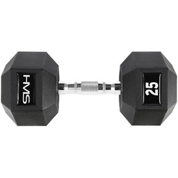 Hantla stalowa gumowana Hex Pro 25 kg -