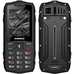 Telefon komórkowy myPhone HAMMER Rock Dual SIM Czarny