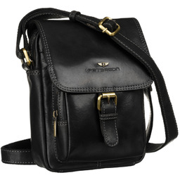 Listonoszka skórzana Peterson PTN TB-012-COM BLACK czarna