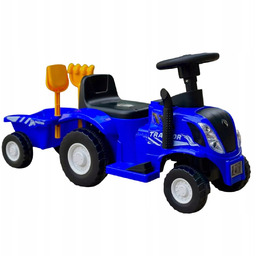 Traktor elektryczny jeździk na akumulator z przyczepą dźwiękiem