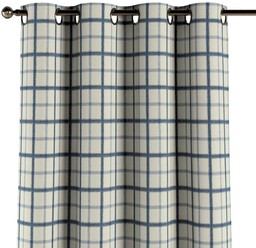 Zasłona na kółkach 1 szt., niebieska kratka tle