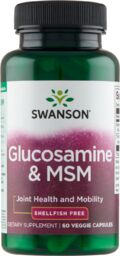 Swanson Glucosamine & MSM, glukozamina i MSM, 60