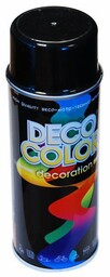 Lakier w sprayu Czarny 400 ml Deco Color