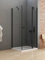 New Trendy New Soleo Black kabina prostokątna 120