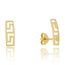 Złote kolczyki z drogą grecką pr.333