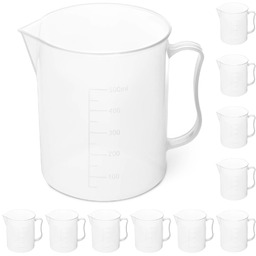 Zlewka laboratoryjna plastikowa z podziałką 500ml 10 szt