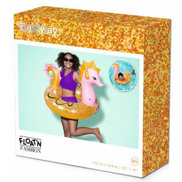 BESTWAY Koło dmuchane Glitter Seahorse