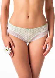 Figi damskie brazyliany (2 pack) z koronkowym wykończeniem