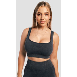 GymBeam Bezszwowy biustonosz sportowy Lift Coal