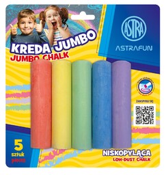 Kreda JUMBO okrągła 5 kolorów Astra AS330022003-90037