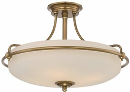 Plafon LAMPA sufitowa QZ-GRIFFIN-SFM-WS Elstead QUOIZEL szklana OPRAWA