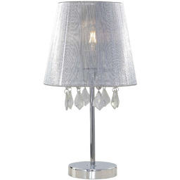 Stojąca LAMPA stołowa MONA LP-5005/1TS srebrna Light Prestige