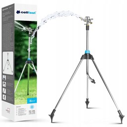 Zraszacz Pulsacyjny Ogrodowy 360 Trójnóg Metalowy Cellfast Statyw