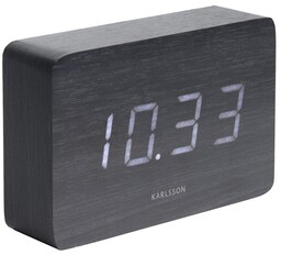Karlsson 5653BK Designerski zegar stołowy z alarmem, 15