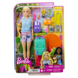 Barbie Malibu na kempingu. Lalka z akcesoriami