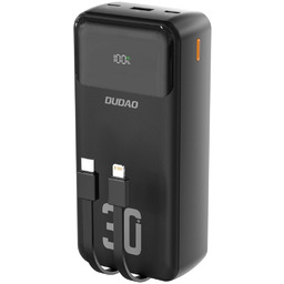 Powerbank Dudao K15MAX 30000mAh PD 22.5W z wbudowanymi
