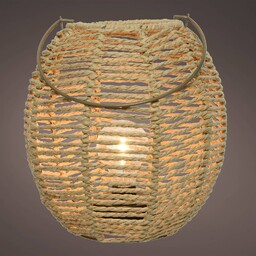 Kaemingk Lampa stołowa LED 898043, latarnia, lina pleciona