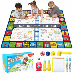 Mata wodna do malowania rysowania wodą 100x80cm zestaw