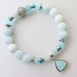 Pakamera Akwamaryn i agat niebieski trawiony