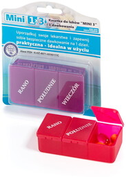 Kasetka do dawkowania leków dzienna /EL-COMP Mini 3/,