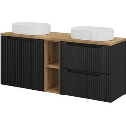 COMAD Zestaw mebli NOVA BLACK 3 szafki