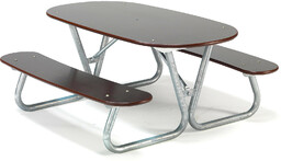 Stół piknikowy BLABAR, 1400x1400x650 mm