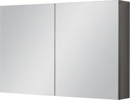 Szafka łazienkowa z lustrem szara 100x65 cm FOKUS