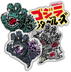 naklejki SANTA CRUZ (GODZILLA) STICKER PACK (4 PACK)
