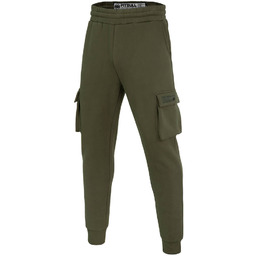 Spodnie dresowe bojówki PIT BULL CYPRESS SPORT oliwkowe-S