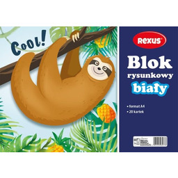 Blok Rysunkowy A4/20K Biały, Beniamin