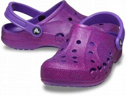 Damskie Lekkie Klapki Chodaki Crocs Baya Glitter 205925