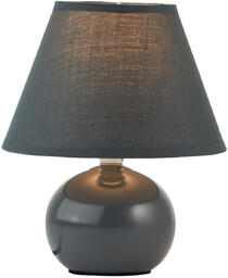 Brilliant Stołowa lampka z abażurem Primo 61047/63 ceramiczna